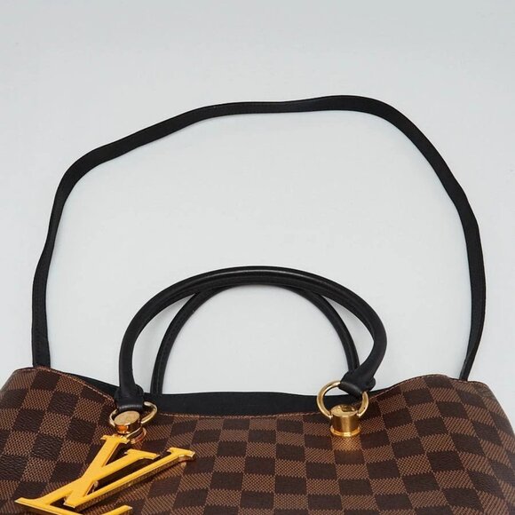 Louis Vuitton Black Damier Canvas Riverside Tote Bag - Picture 4 of 12